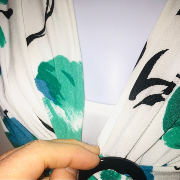 COPY - Evan Picone Floral A-Line Dress with Lining - Picture 11 of 13